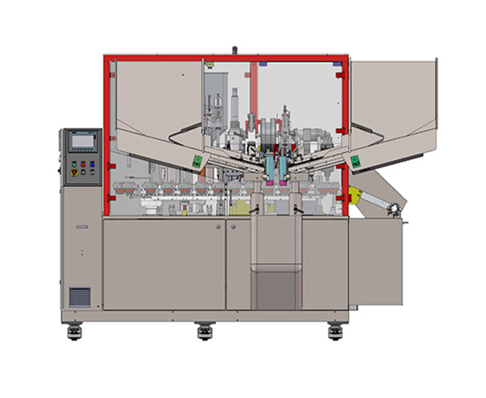 High speed hose filling and sealing machine
