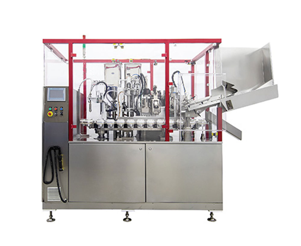 Pipe filling and sealing machine