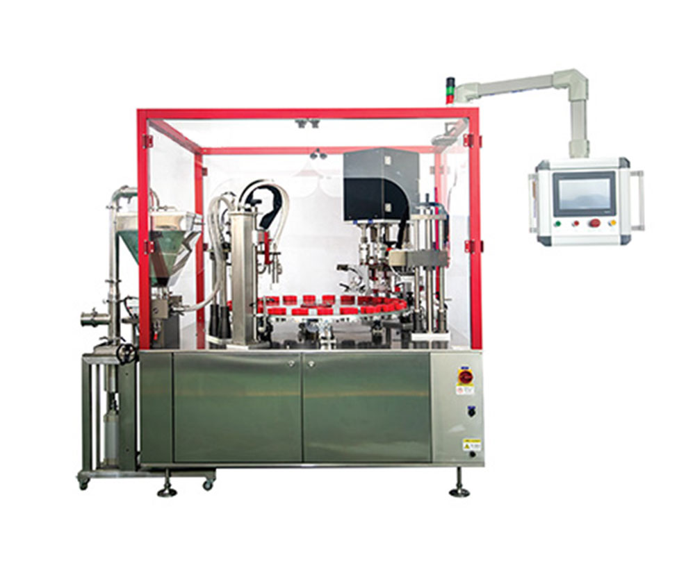 Water cream rotary table machine